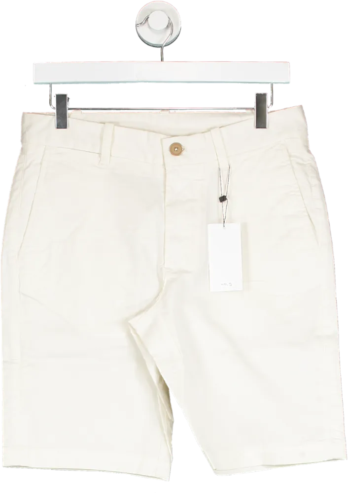 MANGO Cream Chino Bermuda Shorts BNWT W28