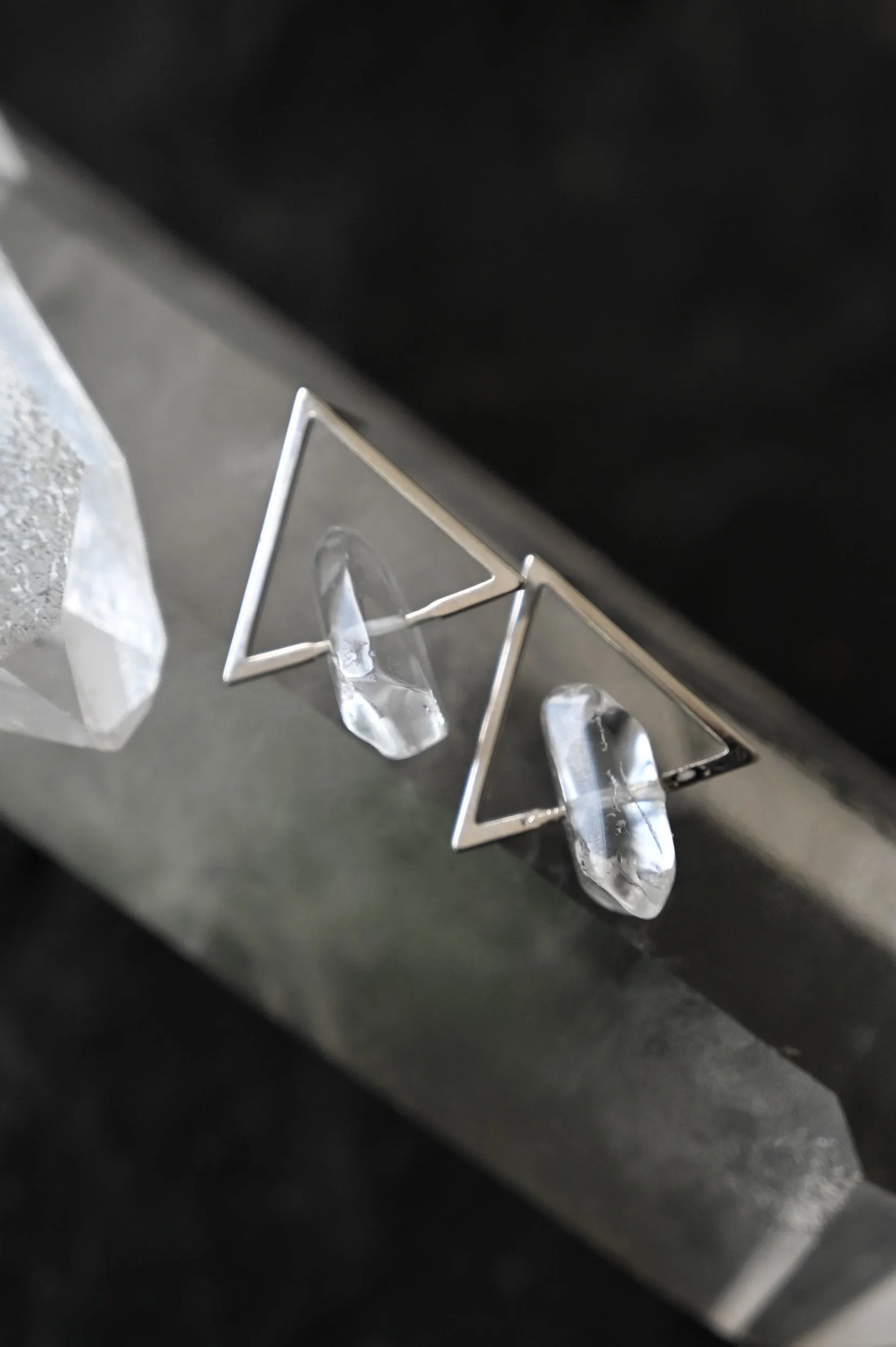 Manifestation Quartz Earrings