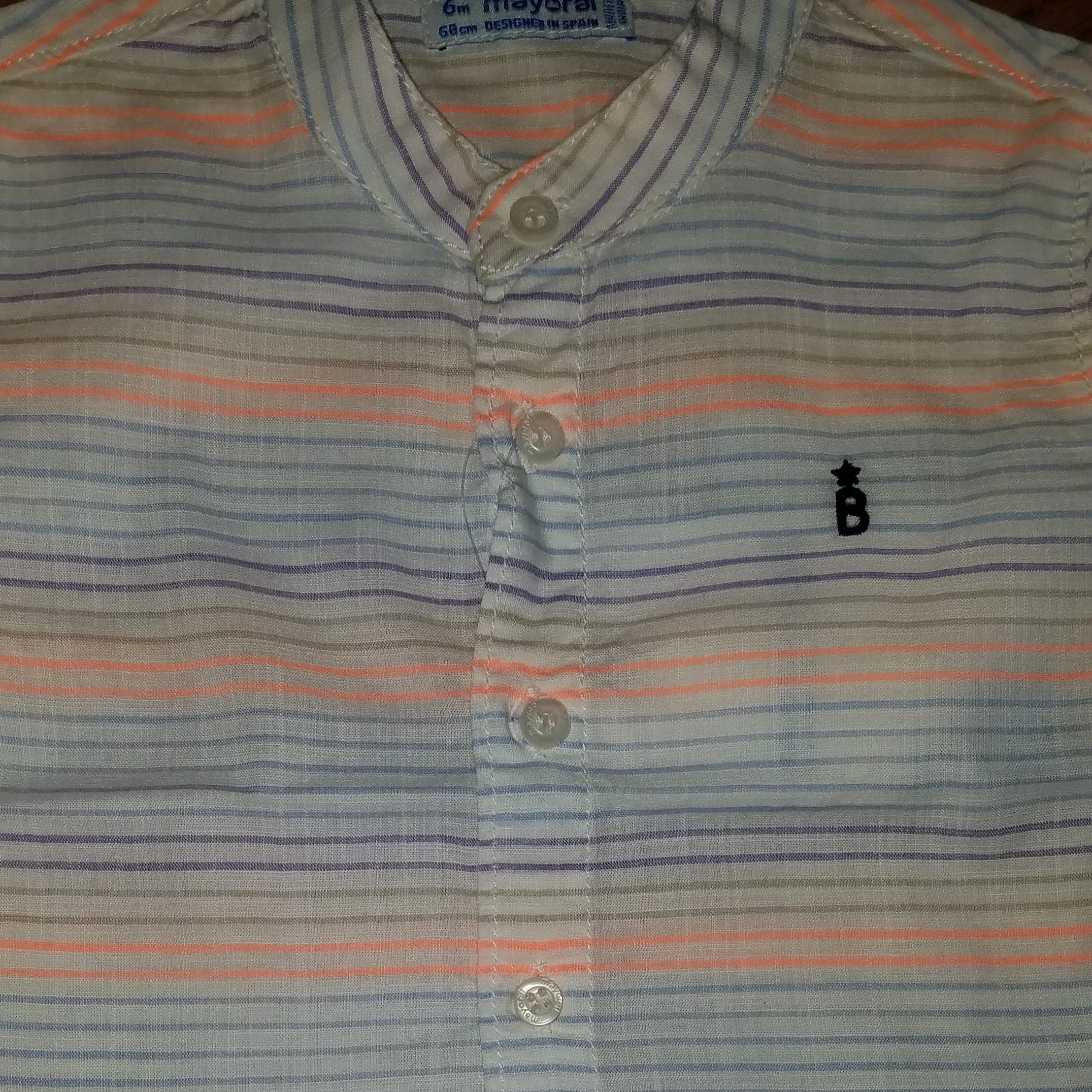 Mayoral Mango Neon Dress Shirt