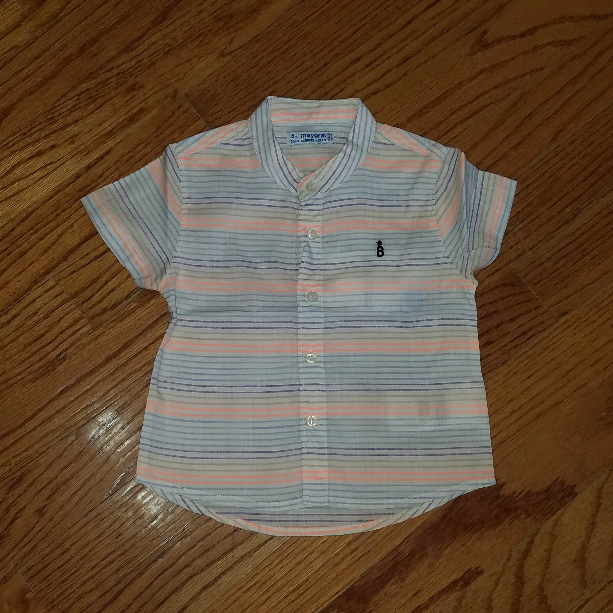 Mayoral Mango Neon Dress Shirt