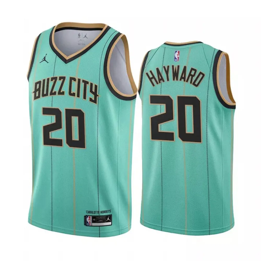 Men's Charlotte Hornets Gordon Hayward City Jersey Teal