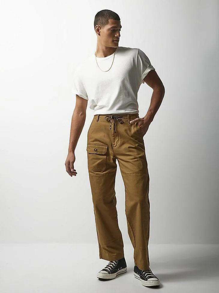 MEN'S LEE X THE BROOKLYN CIRCUS Drawstring Supply Pant in Dark Khaki