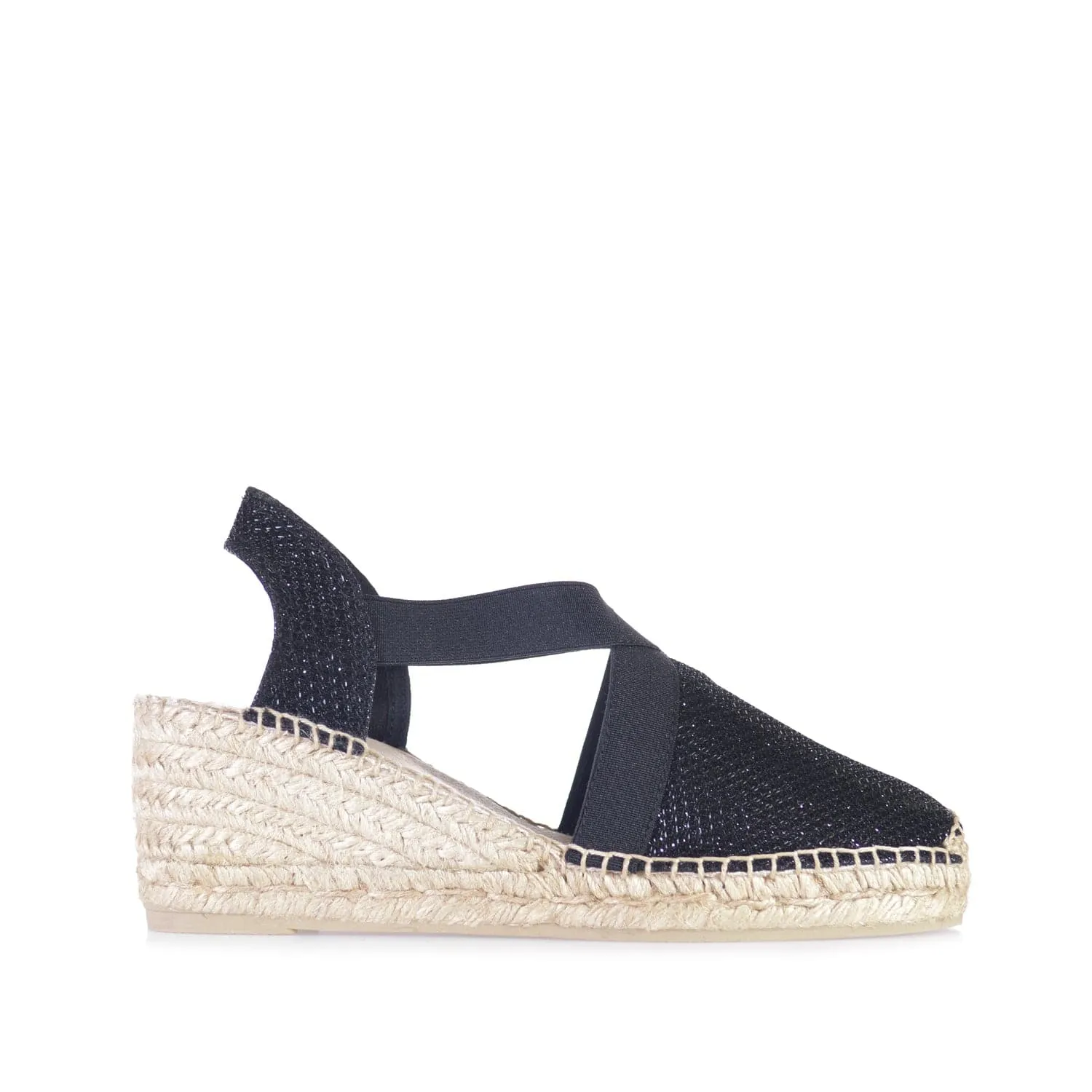 Metallic Cotton Blend Wedge Espadrille for Women - Triton