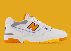 New Balance 550 White Vibrant Orange