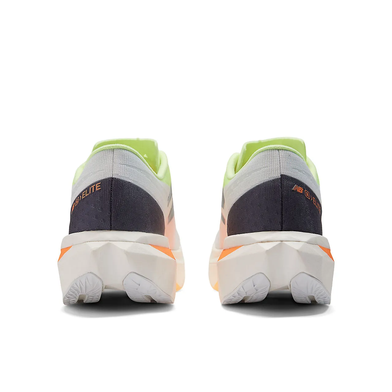 New Balance FuelCell SuperComp Elite v4 (Mens) - White with bleached lime glo and hot mango