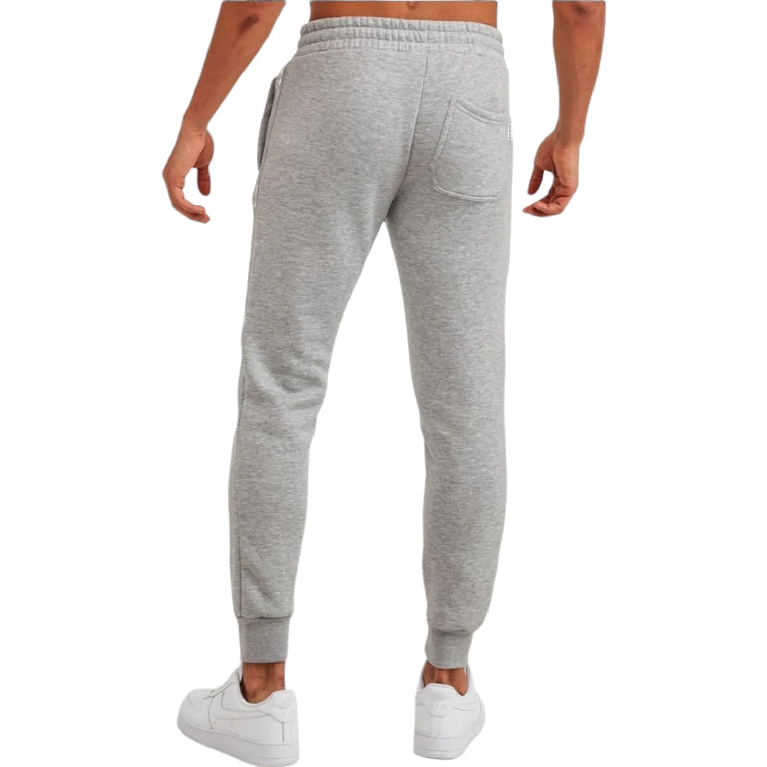 Nicce Nova Joggers - Light Grey Marl