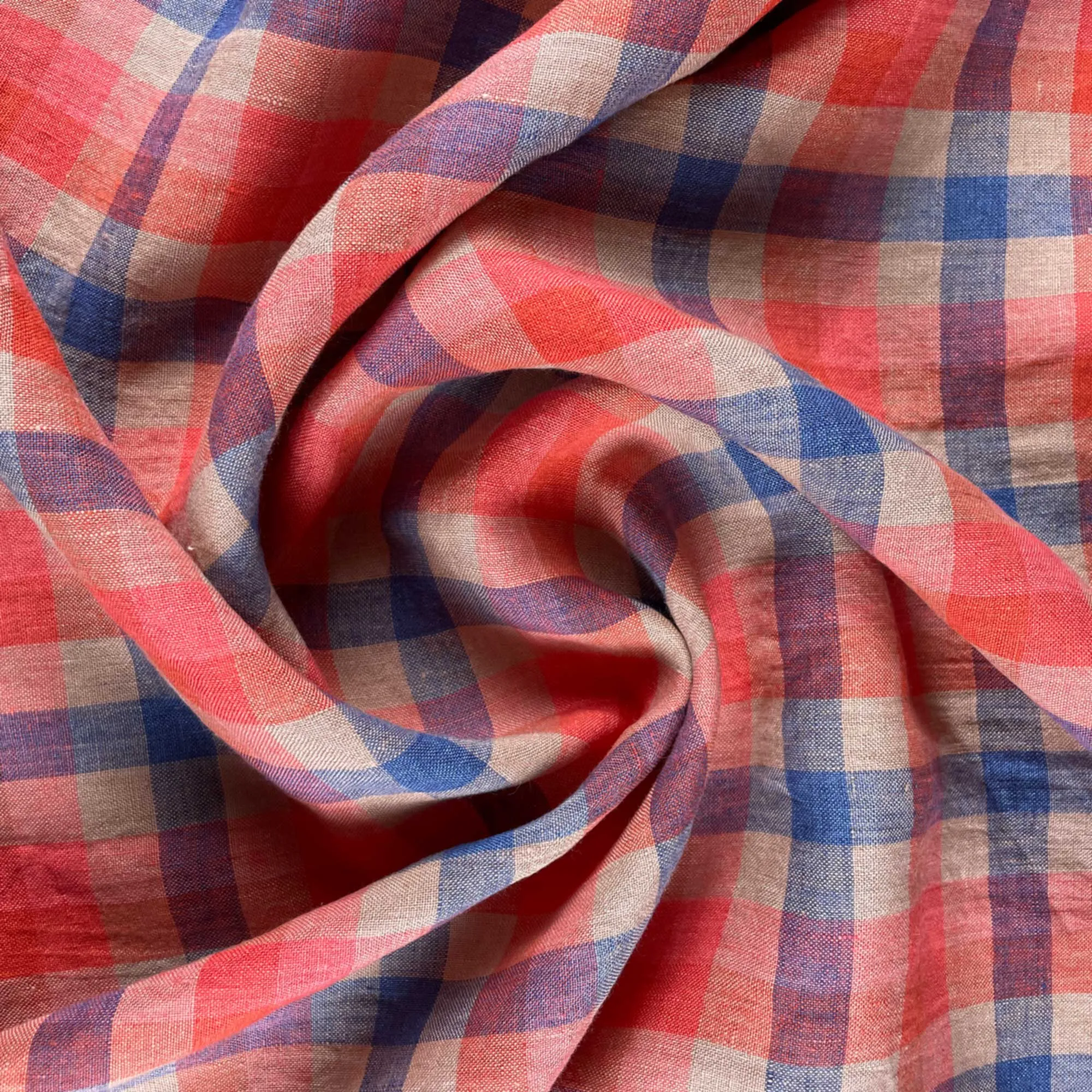 Nova Linen Gingham Fabric