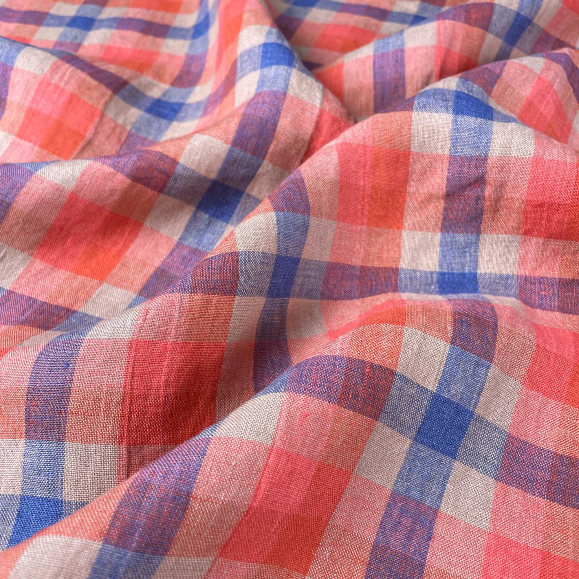 Nova Linen Gingham Fabric