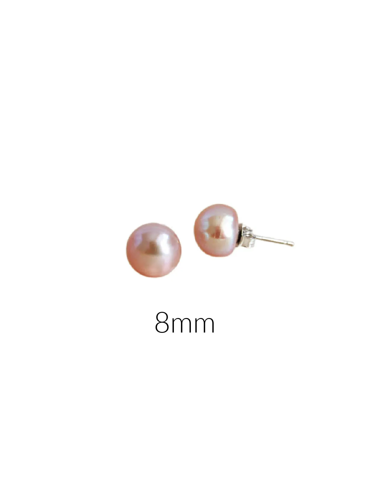 Pink Freshwater Pearl Posts