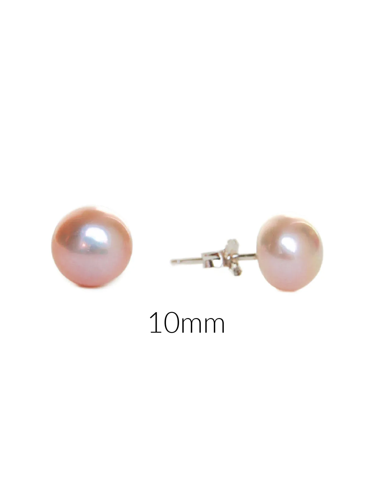 Pink Freshwater Pearl Posts