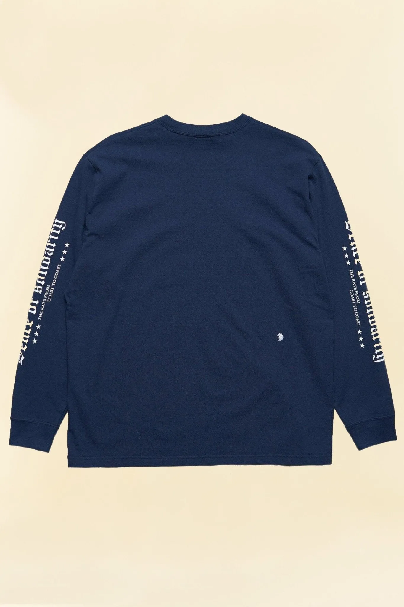 Rats Old English Long Sleeve - Navy