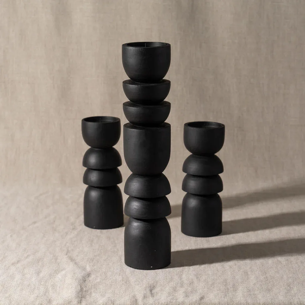 Saarde Alev Candle Holder | Japan Black