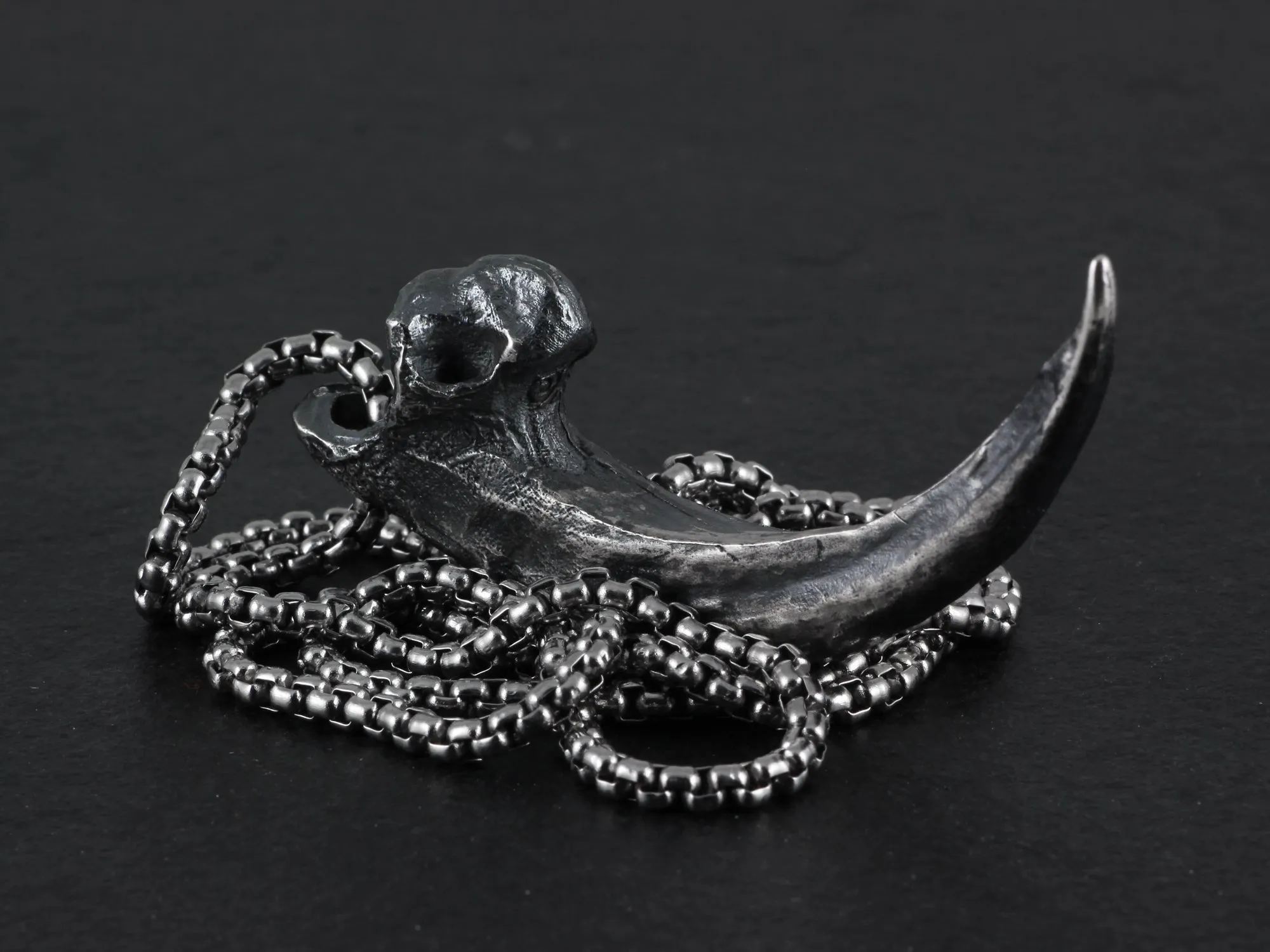 Sterling Silver Harpy Eagle Talon Necklace