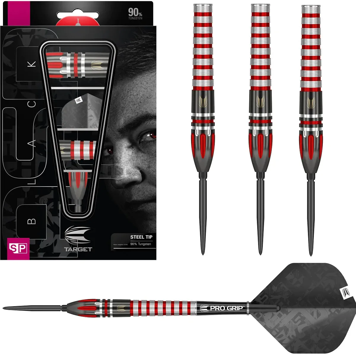 Target ASP Black Nathan Aspinall Steel Tip Darts