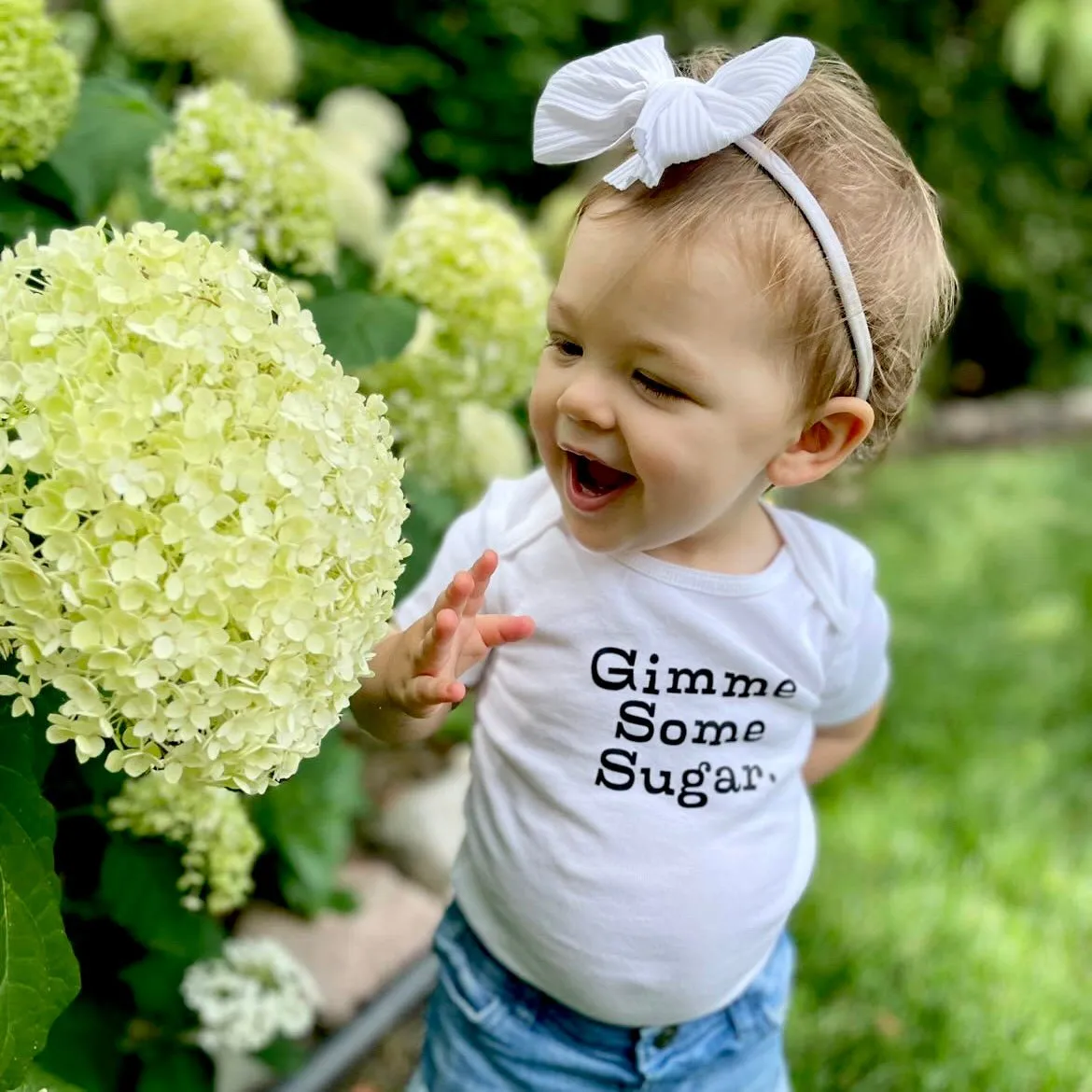 The Gimme Some Sugar Onesie and T-shirt