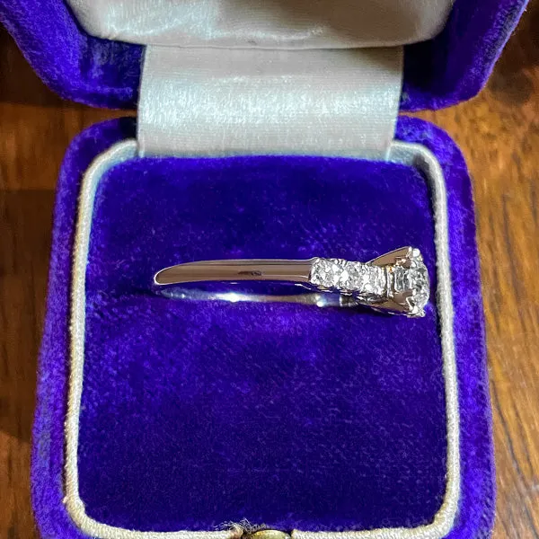 Vintage Engagement Ring, Old Euro 0.55ct.