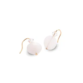 White Quartz Gemstone Earrings